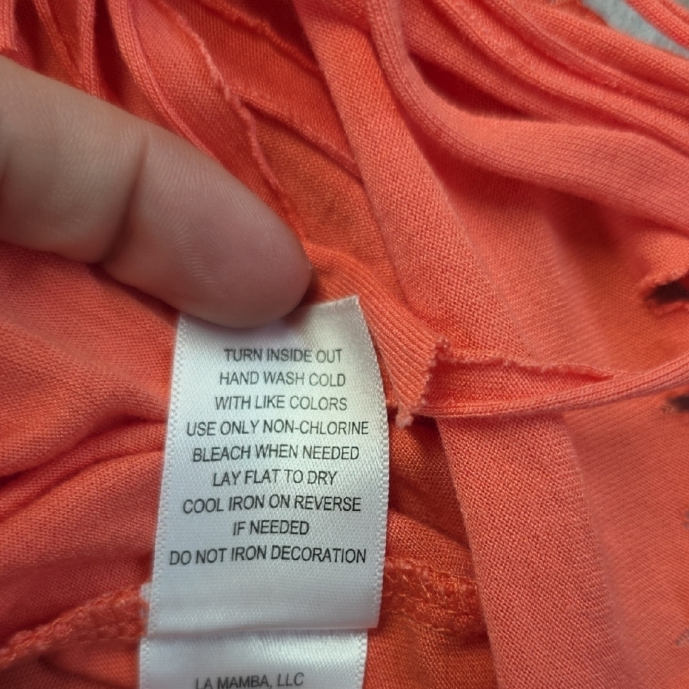 Coral Fringe Tank Top - Picture 6 of 9